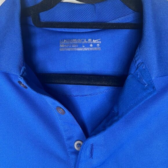 Nike blue short sleeve polo top size large - Picture 5 of 7